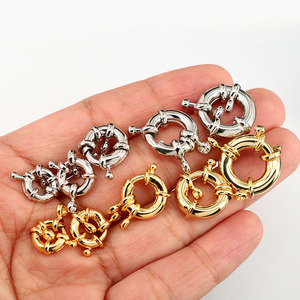 JF1311 Bán Chạy Nhẫn Lò Xo Tròn Mạ Vàng 18K Bạc 18K Chất Lượng Tốt Khóa Cài Cài Để Làm Vòng Tay Vòng Cổ - Product Image 5