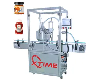 High Speed Automatic Rotor Pump Tomato Sauce Paste Butter Cream Jam Soap Thick Liquid Filling Machine For Bottle Cans Packing