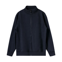 Logo personnalisé, coton de haute qualité 480GSM, polaire d'hiver, sweats à capuche pour hommes, cardigan unisexe, col ample, vestes et manteaux pour hommes