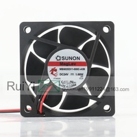 Sunon 5V 12V 48V DC 24V 1.68W AC EC 6025 60X60X25MM 6CM Suspension Magnétique Inverseur Silencieux 2 Fils MB60252V1-000C-A99 Ventilateur De Refroidissement