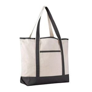 Bolsa de Lona de Primera Calidad con Logotipo de Diseño Personalizado, Reutilizable, Ecológica, con Cierre de Cremallera para Compras, Promocional - Product Image 3