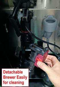 Distributeur automatique de café expresso à écran tactile, machine à café à pièces fraîchement moulues, distributeur commercial de jus de glace, SP-998B - Product Image 5