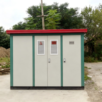 Poste de transformation étanche en acier coloré ZHUOLI avec conception à cloisons IP54, tension 24kV/10kV/6kV pour sites urbains et touristiques