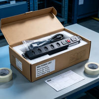 PDU de protection contre les surtensions montable en rack, prise standard UK/EU/US avec câble de 1,5 m, en stock pour les centres de données - Offre Spéciale