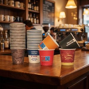 Gobelet en papier jetable à paroi simple, biodégradable et écologique, idéal pour le café, le thé, les milkshakes et les jus, parfait pour les cafés - Vente chaude - Product Image 2