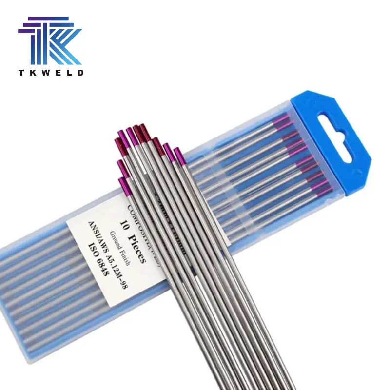 TKweld Venta caliente de alta calidad WT20 WP WC20 WY20 WL20 WZ8 Arc Tig soldadura electrodo de tungsteno