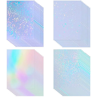 Film de lamination à froid holographique scintillant, imperméable et auto-adhésif pour autocollants et impressions – Vente directe usine