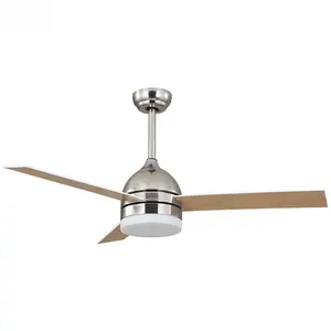 720 ventilateurs de plafond LED avec lumière de lustre télécommande moteur à courant continu moderne 42/48/52 pouces 3 pales MDF ventilateur de plafond avec lumière led