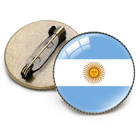Broche rétro drapeau de l'Albanie, épinglette, broche pays du monde, cadeau fantaisie, souvenir pour les voyageurs et les amoureux, cadeau pour les fans de club de football, personnalisable