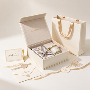 Caja de Regalo Magnética de Lujo con Logotipo Personalizado y Bolsa de Regalo a Juego - Estampado en Lámina Dorada, Empaque Ecológico, Venta al Por Mayor - Product Image 1