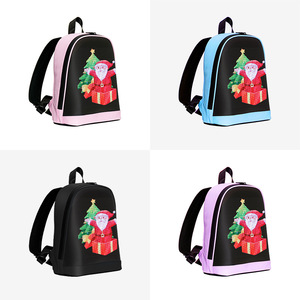 Led Rucksack Bildschirm Lieferant Großhandel Luminous <span class=keywords><strong>Promotion</strong></span> Reiten Mobile Werbung Rucksack Hard Shell Hd Screen Led Schult asche - Product Image 4
