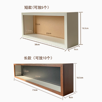 Cadre de présentation en bois MDF sur mesure pour figurines, 18x40 20x50, profondeur 7cm, pour figurines de collection et figurines d'action, type boîte à ombre