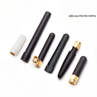 Antenne omnidirectionnelle en caoutchouc double bande 2,4 GHz 5,8 GHz 2-18 dBi avec connecteur S-MA, indice de protection IP67, fixation par vis pour communication de routeur