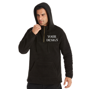 Hiver 2025 Sweat-shirts à capuche pour homme en polaire double face, imprimés brodés, avec logo personnalisé, style Hip Hop, pour l'entraînement, épais, décontractés, unis - Product Image 3