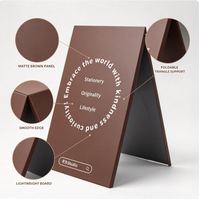Présentoirs pliables double face légers en forme de A, supports de signalisation robustes pour la promotion en magasin, café et publicité