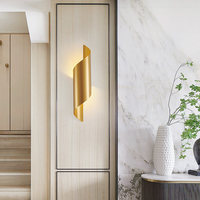 Lampe murale LED en acier inoxydable de luxe postmoderne pour salons, hôtels, villas et restaurants, éclairage architectural