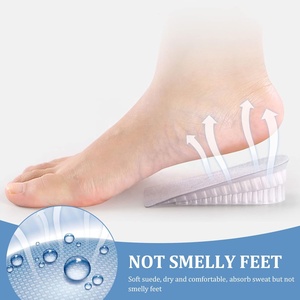 Semelles intérieures en <span class=keywords><strong>silicone</strong></span> pour augmenter la taille, amortissantes avec coussinets de talon invisibles pour usage quotidien, demi-semelles pour chaussures - Product Image 3