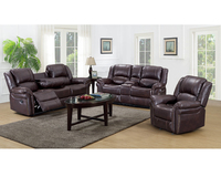 Ensemble de canapés inclinables modernes et fonctionnels en cuir, fauteuils modulaires pliables en bois pour bureau, loisirs, salon, chambre et hôtel