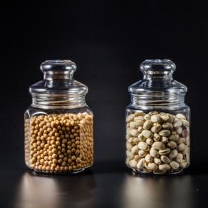 OEM ODM food plastic jar packaging sealed airtight round spice jar hexagonal plastic jars