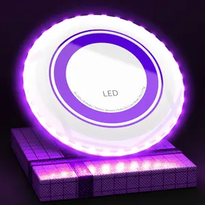 175g Frisbeed özel LOGO akıllı Led uçan disk açık spor uçan disk oyunu parlayan uçan disk oyuncak 36 ve 360 LEDs Frisbeed