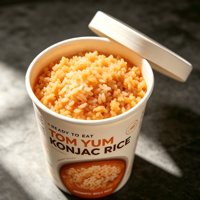 Wholesale Keto Diet No Cooking Halal Meal Replacement Instant Konjac Shirataki Dry Rice Tom Yum Flavor