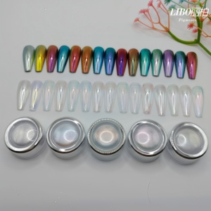 LIBO Privated Moonlight Silk Powder Silver Pearl Nail Art Fairy Moonlight Powder - Product Image 5