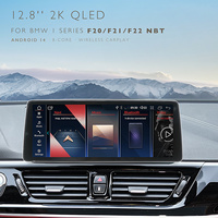 Autoradio Android 14 2K QLED 12,8 pouces pour BMW Série 1 F20 F21 F22 NBT avec navigation GPS 4G LTE, CarPlay sans fil, 4-8 Go RAM, 64 Go ROM, OEM