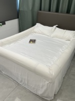 Ensemble de draps de lit à bordure amovible en éponge super douce et élastique de haute qualité pour vente en gros