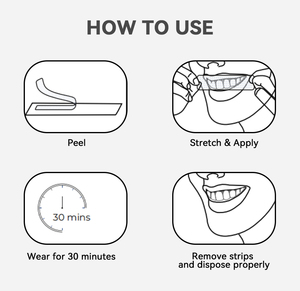 IVISMILE Bandes blanchissantes pour les dents, blanchiment dentaire professionnel naturel PAP+charbon, étiquette privée, vente en gros - Product Image 4