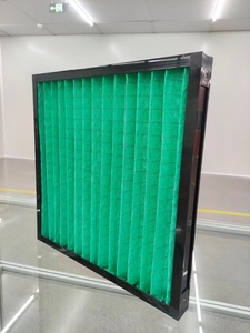 Cadre en plastique ABS plissé en fibre synthétique HVAC industriel En779 G4 592x592x46 MAU et filtre à air primaire AHU - Product Image 3