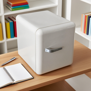 Réfrigérateur compact portable de style rétro, 44 litres, faible bruit, refroidisseur de boissons, mini-réfrigérateur électrique pour chambre à coucher, maison, hôtel - Product Image 4