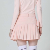 Jupe de golf et de tennis plissée en satin respirant à taille haute et coupe trapèze pour femmes, avec taille naturelle pour les sports des filles
