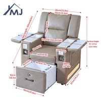 Station de manucure moderne personnalisée, fauteuil de pédicure, fauteuil de spa pour les pieds