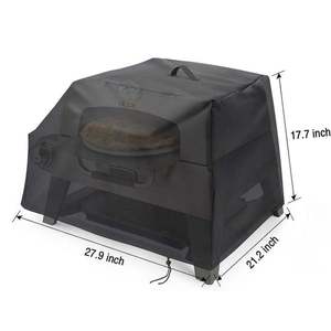 Funda Impermeable y Antipolvo para Horno de Pizza Exterior, Protector para Parrillas de Gas Propano y Carbón, 420D con Revestimiento Plateado, Tres en Uno - Product Image 1