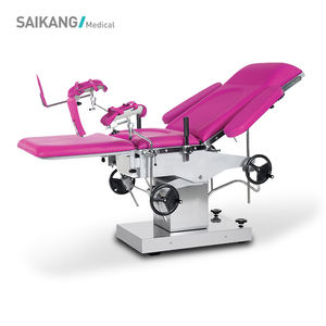 A105 SAIKANG आर्थिक धातु अस्पताल आपरेशन उपकरण Foldable मैनुअल स्त्री रोग प्रसूति वितरण तालिका - Product Image 2