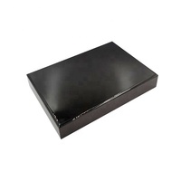 Luxe burl bois finition en bois arabe date cadeau boîte d'emballage