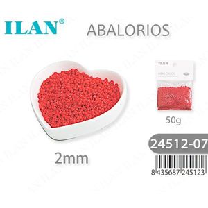 Perline Rosse Ilan da 2mm, 50g, per Creazione di Gioielli e Artigianato - Product Image 1
