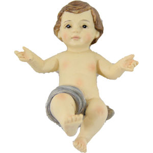 รูปปั้นพระเยซูเด็กทารกวาดด้วยมือ ZICOM ขนาด 13 ซม. ของตกแต่งคริสต์มาส ของเล่นจากเยอรมนี (9069-K005-04) - Product Image 1