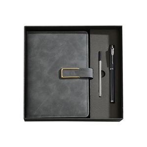 Ensemble de carnet et stylo en cuir PU de luxe, logo personnalisable, papeterie, cadeau d'affaires pour les cadeaux d'entreprise - Product Image 1