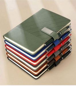 Juego de Cuadernos de Aprendizaje y Oficina de Cuero Desmontables A5 con Logotipo Personalizado, en Caja, de Hojas Sueltas, Exquisitos - Product Image 1