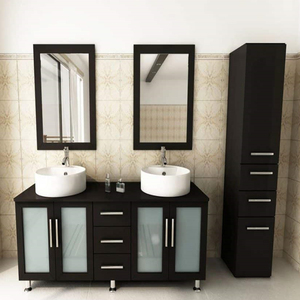 Luxury Style <strong>Tall</strong> <strong>Bathroom</strong> Floor <strong>Standing</strong> <strong>Cabinet</strong> with <strong>Bathroom</strong> <strong>Cabinet</strong> Mirror - Product Image 2