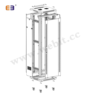 <span class=keywords><strong>Armoire</strong></span> de <span class=keywords><strong>serveur</strong></span> 19 ''en acier laminé à froid 18U 22U 27U 32U 37U 42U 47U - Product Image 2
