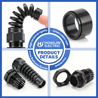Presse-étoupe en plastique nylon EPDM étanche IP69, résistant aux hautes températures, anti-pliage, filetage G NPT 6-12mm, pour applications industrielles et basse tension