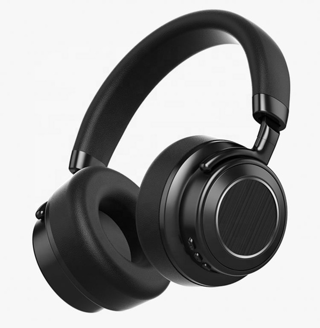 ANC On-Ear Wireless for 5.3 Headphones Noise Cancelling LED IPX4 Waterproof Hi-Fi Stereo Sound Microphone for Travel Work