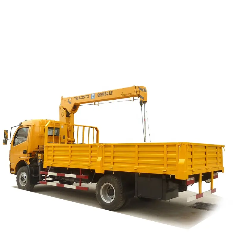 3.2 ton small mini crane for truck mounted boom mobile auto crane stiff telescopic boom manipulator