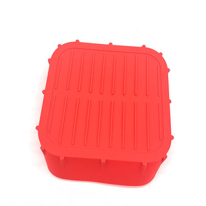 Reusable Silicone Baking Tray For Air Fryer Rectangle Food Grade High Temperature Resistant Dishwasher Safe - Product Image 4