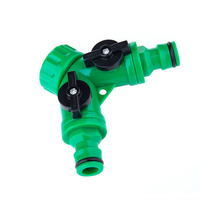 Connecteur rapide pour tuyau d'arrosage Adaptateur pour tuyau d'arrosage à deux voies Outil de jardinage