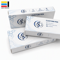 Maßgefertigtes Stift- und Verpackungsbox-Kombiset |   Kostenloses Design Fensterkarton mit Stift-Set |   OEM Weißbox-Hersteller Großhandel