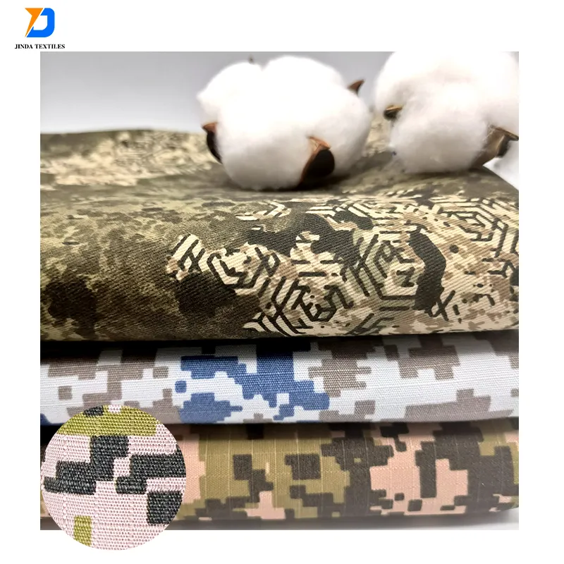 Jinda Nieuwe Modellen Stof Voor Camouflagestof Polyester Digitale Woestijncamouflage 100% Polyester Bedrukte Gecombineerde Werkkleding