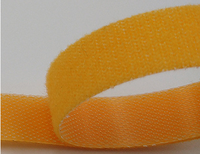 Attaches-câbles personnalisées avec logo imprimé, réutilisables, en nylon double face, sangle réglable, ruban adhésif à points, type aiguille